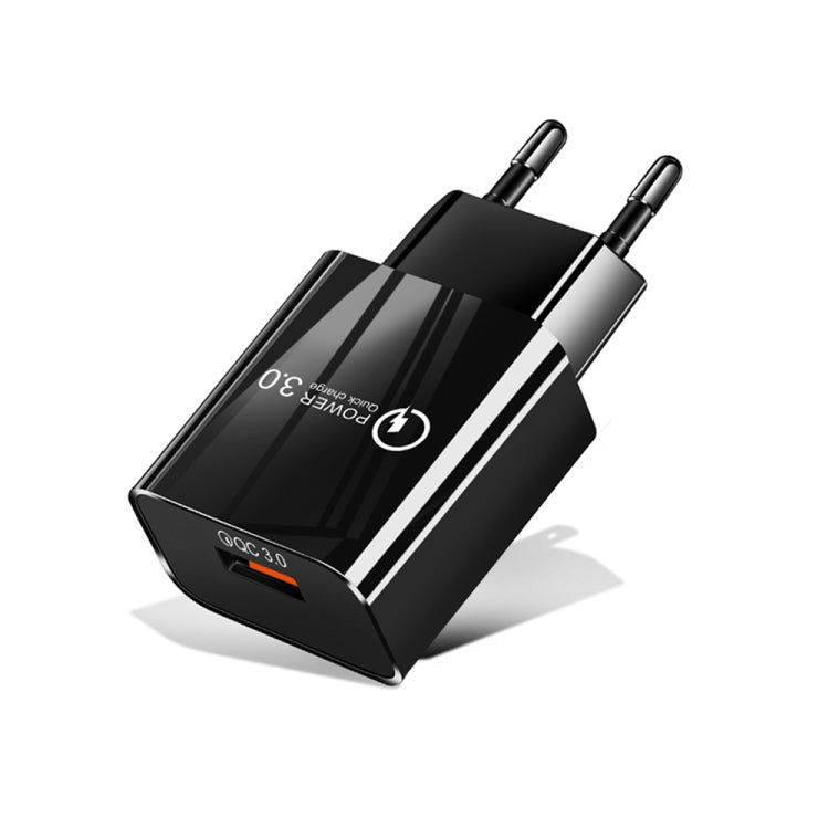 미니 QC3.0 USB 18W 모바일폰 태블릿 범용 고속 충전기, EU 플러그, EU 플러그
