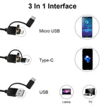 3 in 1 USB HD 디지털 검사용 이경 디지털 내시경 귀지 제거기