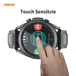 ENKAY 햇-프린스 0.2mm 9H 2.15D 곡면 엣지 강화유리 스크린 보호 필름, 삼성 갤럭시 워치 3 45mm용, 삼성 갤럭시 워치 3 41mm용