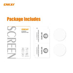 2개 세트 ENKAY 햇-프린스 0.2mm 9H 2.15D 곡면 엣지 강화유리 스크린 보호 필름, 삼성 갤럭시 워치 3 45mm용, 삼성 갤럭시 워치 3 41mm용
