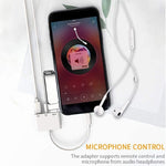 3.5mm 헤드폰 잭이 포함된 3-in-1 USB-C OTG 어댑터, iPad Pro 및 Type-C 잭 휴대폰 호환, 3-in-1