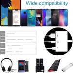 3.5mm 헤드폰 잭이 포함된 3-in-1 USB-C OTG 어댑터, iPad Pro 및 Type-C 잭 휴대폰 호환, 3-in-1