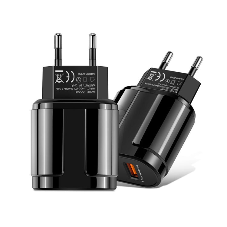 휴대용 듀얼 USB 모바일폰 태블릿 범용 충전기 여행용 충전기, EU 플러그, EU 플러그