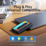 ORICO 2580U3 2.5인치 USB 3.0 SATA 하드 드라이브 인클로저 클래식 모바일 하드 디스크 박스, 2580U3