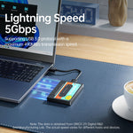 ORICO 2580U3 2.5인치 USB 3.0 SATA 하드 드라이브 인클로저 클래식 모바일 하드 디스크 박스, 2580U3