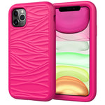 For iPhone 11 Pro Max Wave Pattern 3 in 1 Silicone+PC Shockproof Protective Case, For iPhone 11 Pro Max