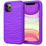 For iPhone 11 Pro Max Wave Pattern 3 in 1 Silicone+PC Shockproof Protective Case, For iPhone 11 Pro Max