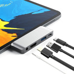 4 in 1 타입-C / USB-C to HDMI + AUX + USB + PD 타입-C / USB-C 허브 어댑터 다기능 HD 도크