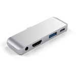 4 in 1 타입-C / USB-C to HDMI + AUX + USB + PD 타입-C / USB-C 허브 어댑터 다기능 HD 도크