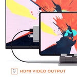 4 in 1 타입-C / USB-C to HDMI + AUX + USB + PD 타입-C / USB-C 허브 어댑터 다기능 HD 도크