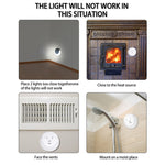 USB Charging Light & Human Body Sensing Control Smile Magnetic Night Light, Cold White Light, Warm white light