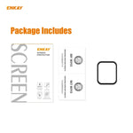 ENKAY 햇-프린스 0.2mm 9H 표면 경도 3D 방폭 알루미늄 합금 엣지 풀 스크린 강화유리 보호필름, 애플 워치 6/5/4/SE 40mm용, 애플 워치 6/5/4/SE 44mm용
