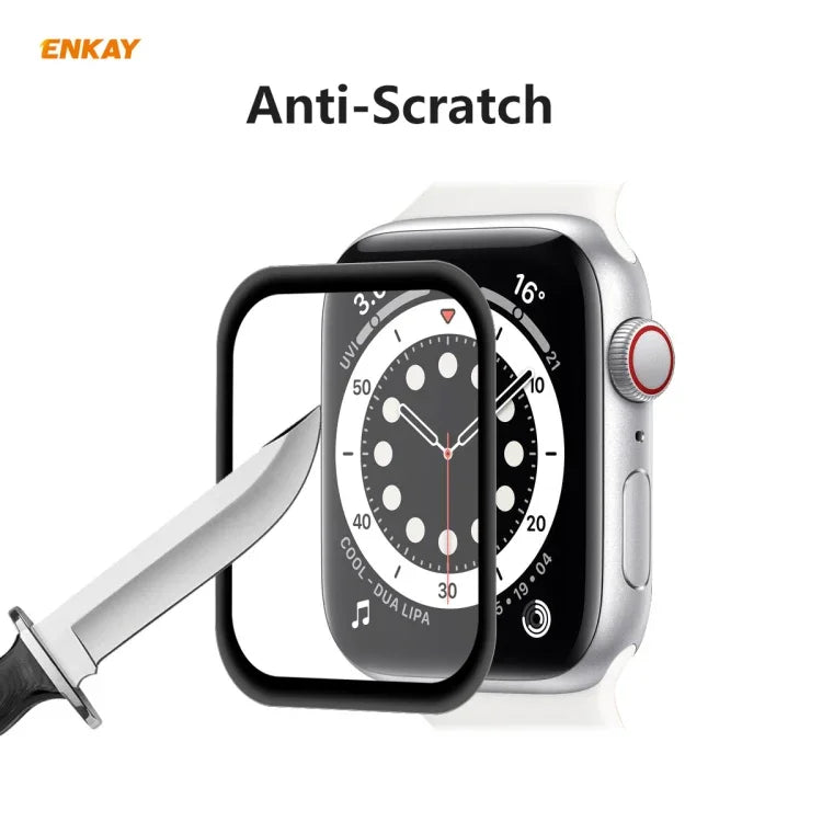 Apple Watch Series 6/5/4/SE 44mm용 ENKAY Hat-Prince 3D 풀 스크린 PET 곡면 핫 벤딩 HD 화면 보호 필름, Apple Watch Series 6/5/4/SE 44mm용