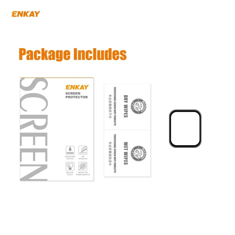 Apple Watch Series 6/5/4/SE 44mm용 ENKAY Hat-Prince 3D 풀 스크린 PET 곡면 핫 벤딩 HD 화면 보호 필름, Apple Watch Series 6/5/4/SE 44mm용