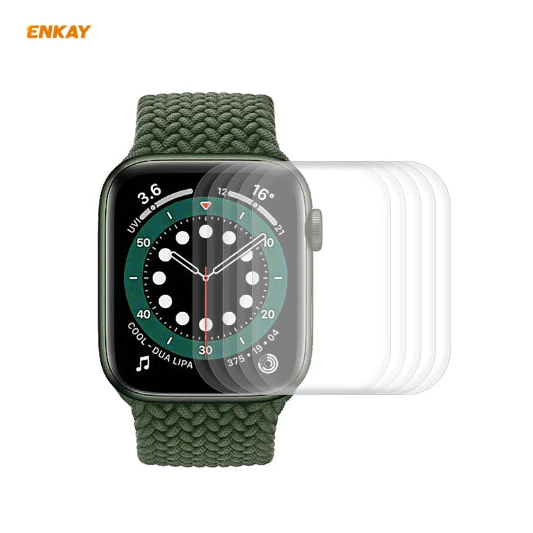 5개 세트 Apple Watch Series 6/5/4/SE 40mm용 ENKAY Hat-Prince 3D 풀 스크린 PET 곡면 핫 벤딩 HD 화면 보호 필름, Apple Watch Series 6/5/4/SE 40mm용