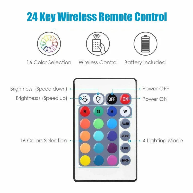 5M 5050 RGB LED 스트립 라이트 WIFI 스마트 홈 전원 키트 세트 (방수 아님)