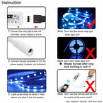 5M 5050 RGB LED 스트립 라이트 WIFI 스마트 홈 전원 키트 세트 (방수 아님)