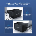 ORICO NS200RU3 2베이 USB3.0 하드 드라이브 인클로저 RAID 지원, NS200RU3