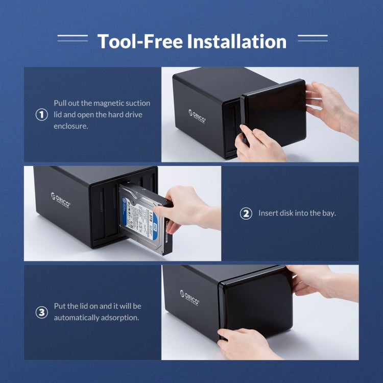 ORICO NS200RU3 2베이 USB3.0 하드 드라이브 인클로저 RAID 지원, NS200RU3