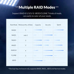 ORICO NS200RU3 2베이 USB3.0 하드 드라이브 인클로저 RAID 지원, NS200RU3