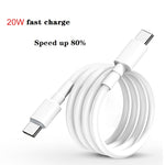 2-in-1 PD 20W 단일 USB-C / 타입-C 포트 여행용 충전기 + 3A PD3.0 USB-C / 타입-C to USB-C / 타입-C 고속 충전 데이터 케이블 세트, 케이블 길이: 2m, EU 플러그, 20W 2m