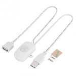 DC 5V/12V/24V USB 인체 적외선 PIR 모션 센서 스위치 LED 조명 스트립용, 검정, 흰색