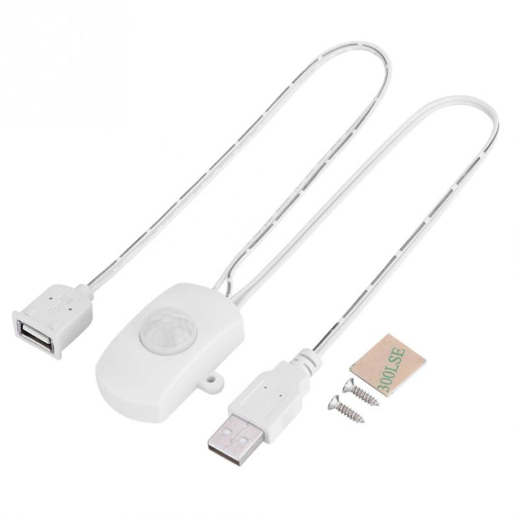 DC 5V/12V/24V USB 인체 적외선 PIR 모션 센서 스위치 LED 조명 스트립용, 검정, 흰색