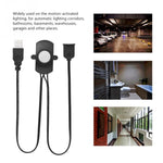 DC 5V/12V/24V USB 인체 적외선 PIR 모션 센서 스위치 LED 조명 스트립용, 검정, 흰색