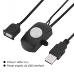 DC 5V/12V/24V USB 인체 적외선 PIR 모션 센서 스위치 LED 조명 스트립용, 검정, 흰색