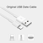 SDC-30W 2-in-1 USB to 8핀 데이터 케이블 + 30W QC 3.0 USB + 2.4A 듀얼 USB 2.0 포트 휴대폰 태블릿 PC 범용 고속 충전기 여행용 충전기 세트, 미국 플러그, 8핀 케이블 포함, 미국 플러그