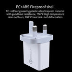 SDC-30W 2 in 1 USB to 8핀 데이터 케이블 + 30W QC 3.0 USB + 2.4A 듀얼 USB 2.0 포트 휴대폰 태블릿 PC 범용 고속 충전기 여행용 충전기 세트, UK 플러그, 8핀 케이블 포함, UK 플러그