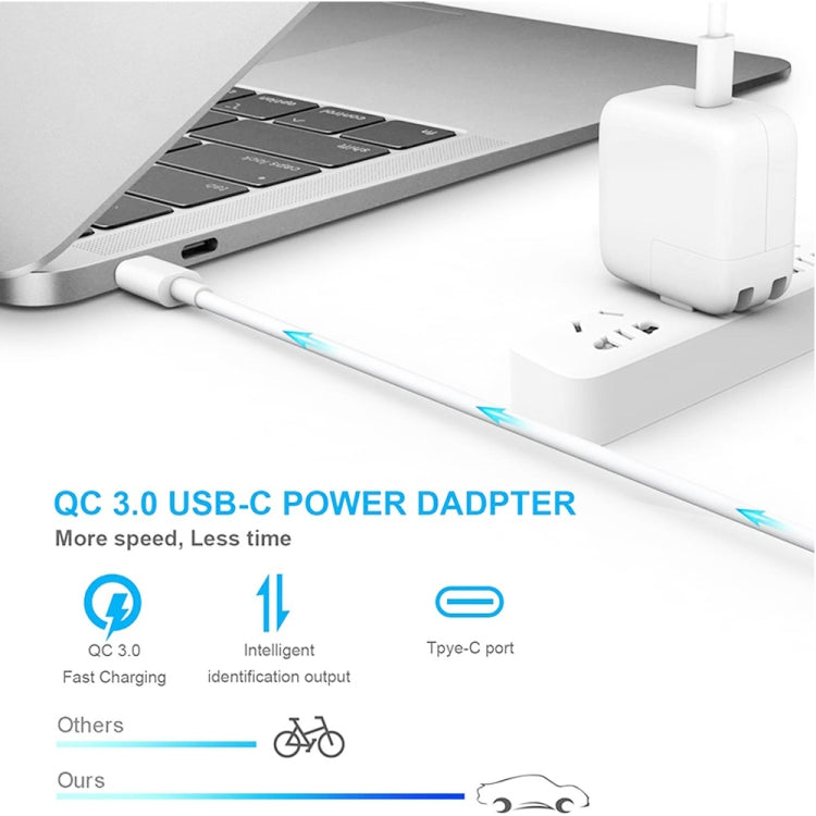 PD3.0 30W USB-C / Type-C Interface Universal Travel Charger with Detachable Foot, EU Plug, EU Plug