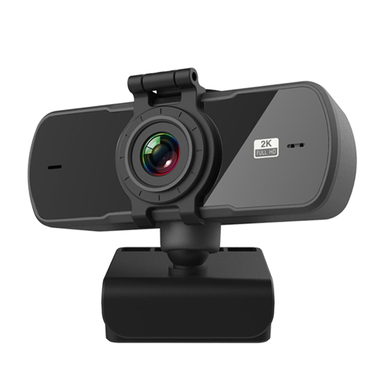C5 400만 화소 자동 초점 2K 풀 HD 웹캠 360도 회전 USB 드라이버 필요 없는 라이브 방송 웹캠 마이크 포함, C5