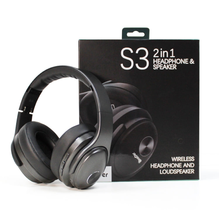OneDer S3 2-in-1 헤드폰 & 스피커 휴대용 무선 블루투스 헤드폰 노이즈 캔슬링 오버이어 스테레오