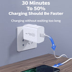 SDC-20W PD 20W 단일 USB-C / Type-C 인터페이스 여행용 충전기, EU 플러그, US 플러그, UK 플러그
