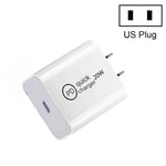 SDC-20W PD 20W 단일 USB-C / Type-C 인터페이스 여행용 충전기, EU 플러그, US 플러그, UK 플러그