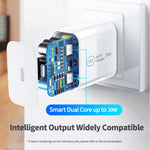 SDC-20W 2-in-1 PD 20W USB-C / Type-C 여행용 충전기 + 3A PD 3.0 USB-C / Type-C to USB-C / Type-C 고속 충전 데이터 케이블 세트, 케이블 길이: 1m, US 플러그, EU 플러그, UK 플러그