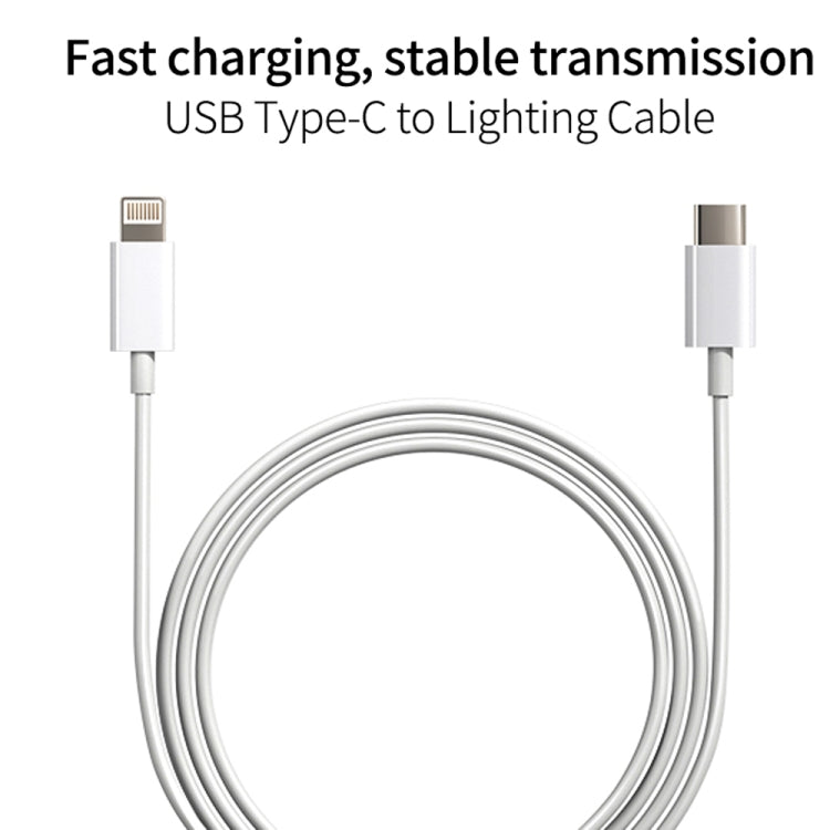 SDC-20W 2 in 1 PD 20W USB-C / Type-C 여행용 충전기 + 3A PD3.0 USB-C / Type-C to 8핀 고속 충전 데이터 케이블 세트, 케이블 길이: 1m, US 플러그, EU 플러그, UK 플러그