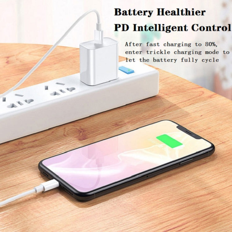 SDC-20W 2 in 1 PD 20W USB-C / Type-C 여행용 충전기 + 3A PD3.0 USB-C / Type-C to 8핀 고속 충전 데이터 케이블 세트, 케이블 길이: 1m, US 플러그, EU 플러그, UK 플러그