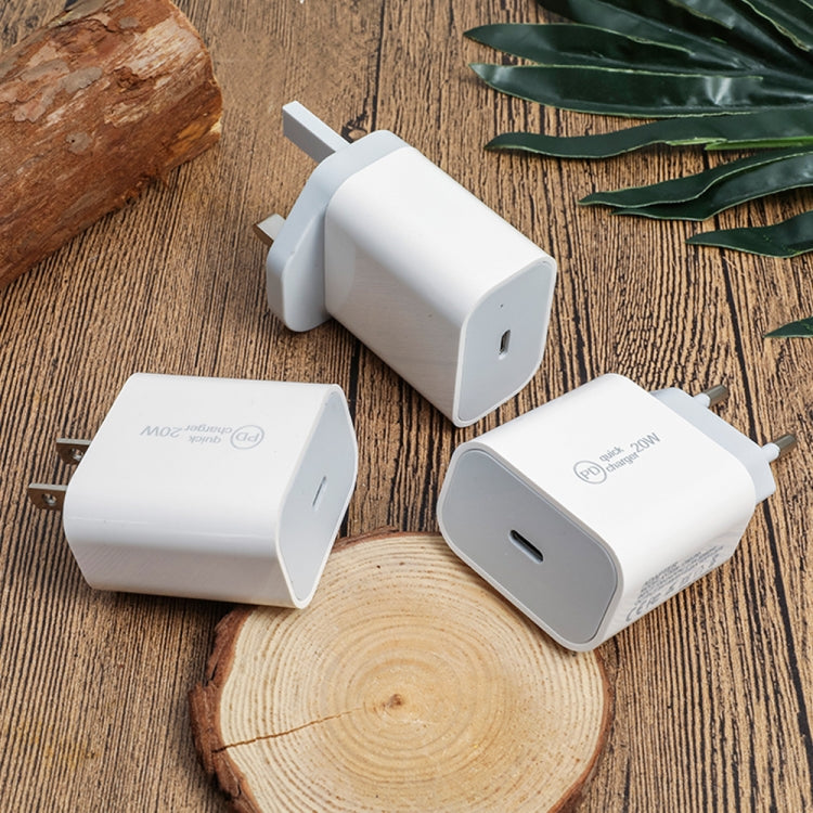 SDC-20W 2 in 1 PD 20W USB-C / Type-C 여행용 충전기 + 3A PD3.0 USB-C / Type-C to 8핀 고속 충전 데이터 케이블 세트, 케이블 길이: 1m, US 플러그, EU 플러그, UK 플러그