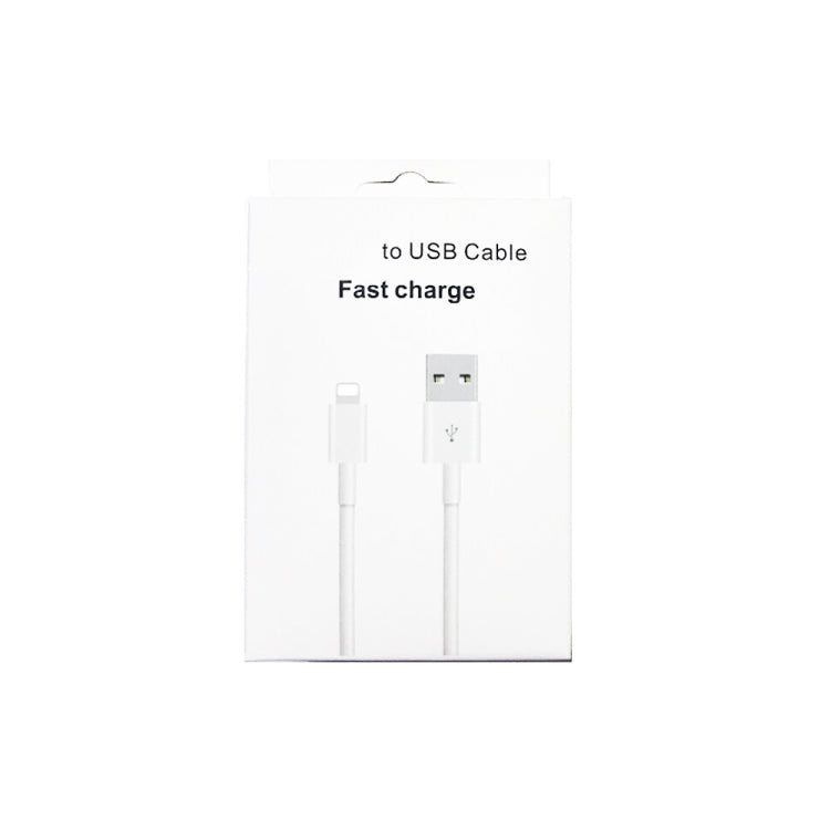 XJ-018 3A USB 수컷-8핀 수컷 고속 충전 데이터 케이블, 길이: 2m, 2m