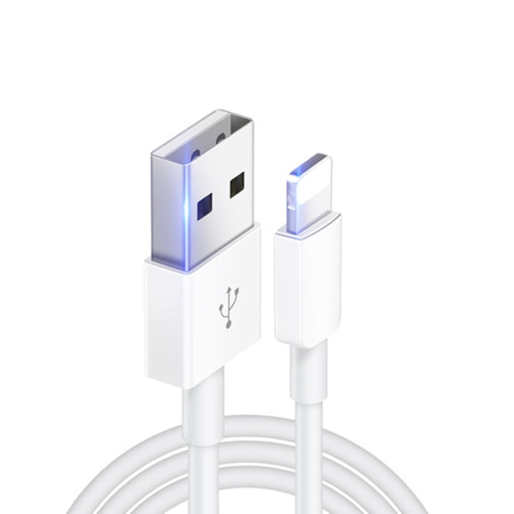 XJ-019 2.4A USB 수컷-8핀 수컷 인터페이스 고속 충전 데이터 케이블, 길이: 3m, 8핀
