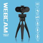 B1 400만 화소 2K 해상도 HD 1080P 360도 회전 웹캠, 마이크 및 삼각대 포함