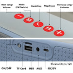 T&G TG271 TWS 서브우퍼 블루투스 스피커, 꼬임 방지 로프 포함, USB/AUX/TF 카드/FM 지원