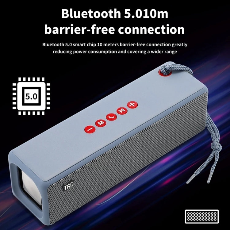 T&G TG271 TWS 서브우퍼 블루투스 스피커, 꼬임 방지 로프 포함, USB/AUX/TF 카드/FM 지원