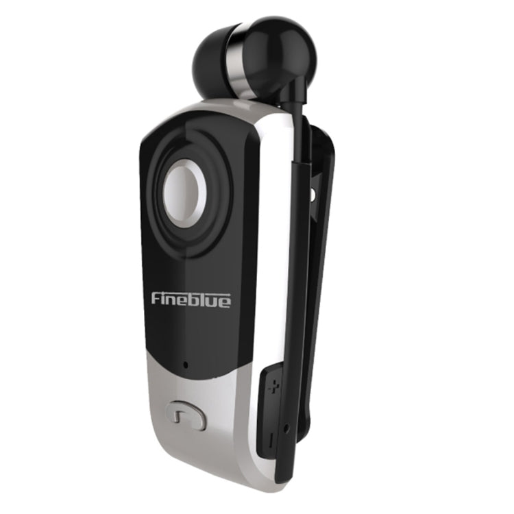 F960 CSR4.1 자동 감김 케이블 발신자 진동 알림 도난 방지 블루투스 헤드셋, 블랙, 화이트, 실버