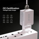 ENKAY Hat-Prince T006-1 18W USB QC 3.0 고속 충전 여행용 충전기 전원 어댑터, EU 플러그