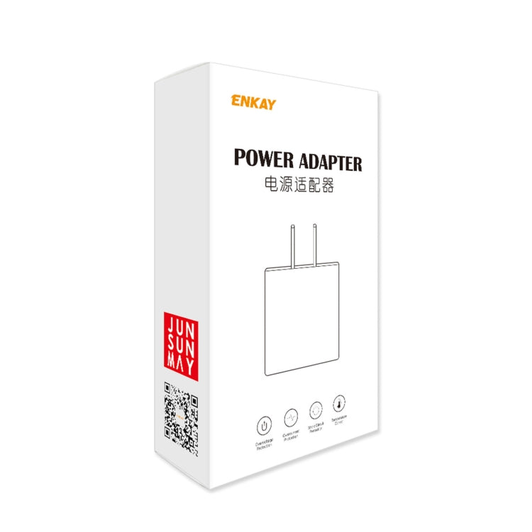 ENKAY Hat-Prince T006-1 18W USB QC 3.0 고속 충전 여행용 충전기 전원 어댑터, EU 플러그
