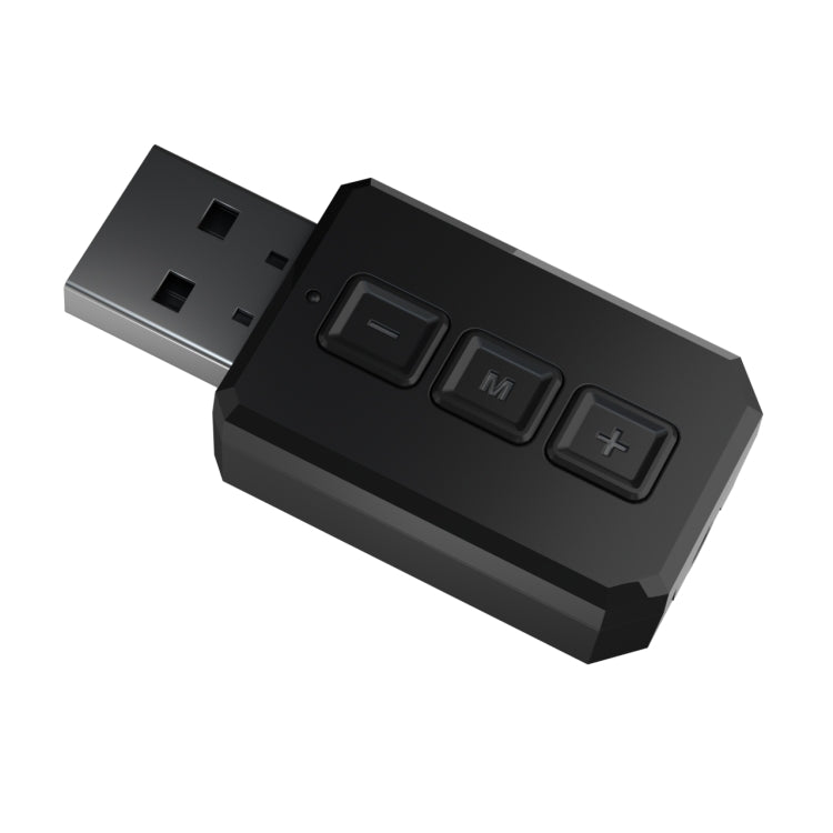 RT02 USB 블루투스 오디오 어댑터 수신 및 송신 2-in-1 블루투스 5.0 핸즈프리 통화 자동차 블루투스 리시버