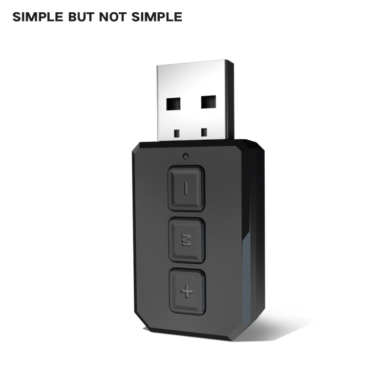 RT02 USB 블루투스 오디오 어댑터 수신 및 송신 2-in-1 블루투스 5.0 핸즈프리 통화 자동차 블루투스 리시버